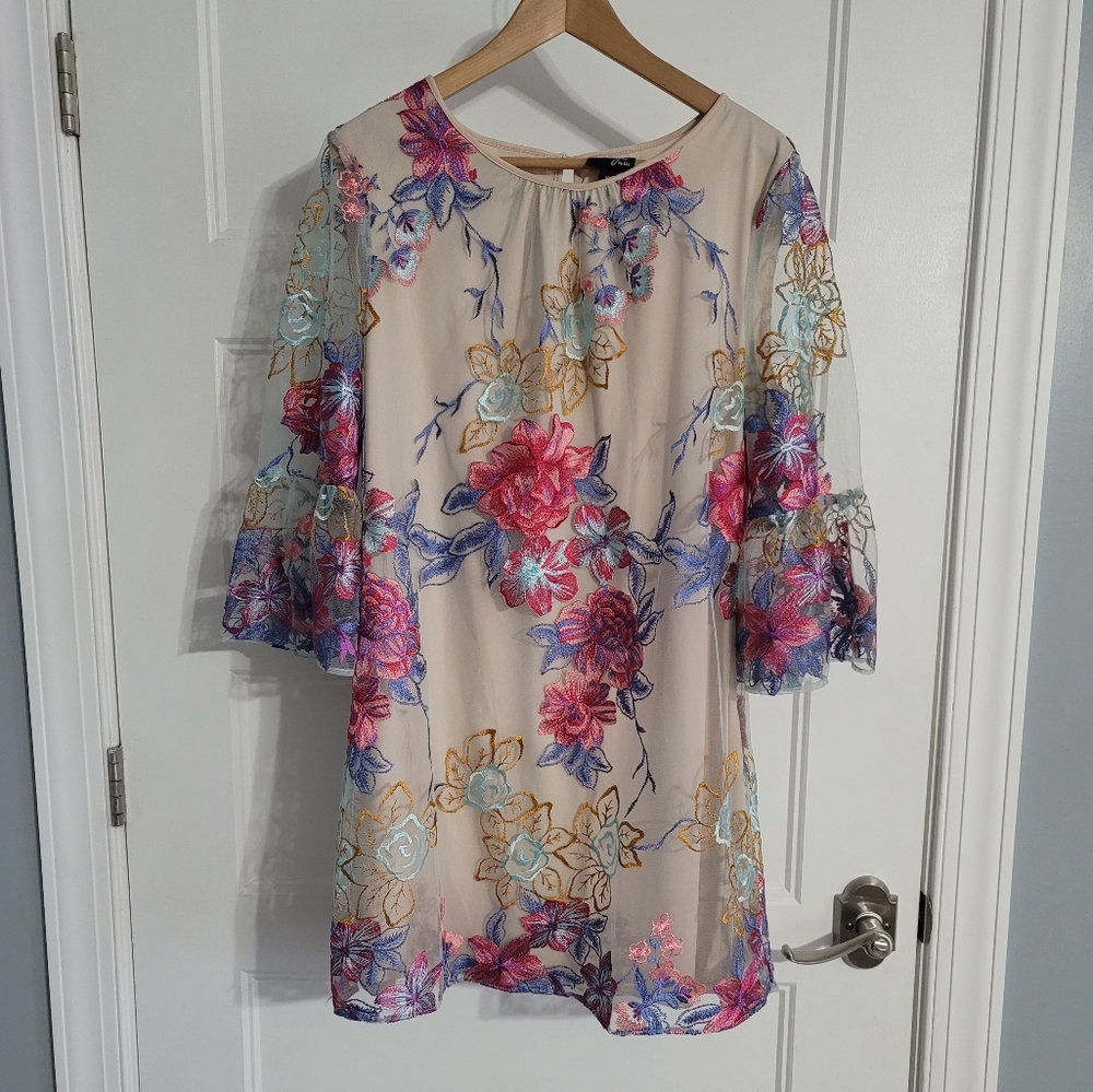 Floral Nude Dress